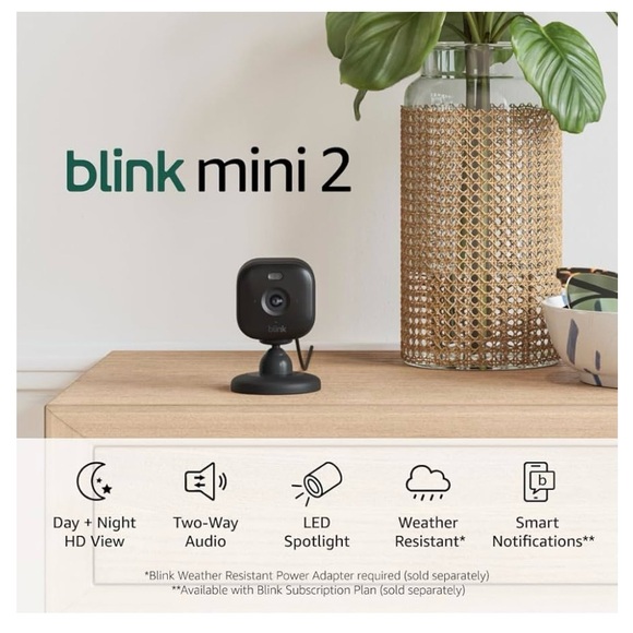 Blink Mini 2 Security Camera 1080p HD 2-Way Audio,  NEW IN BOX, Sealed - Picture 2 of 9